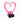 9" Pink Glass Heart Award