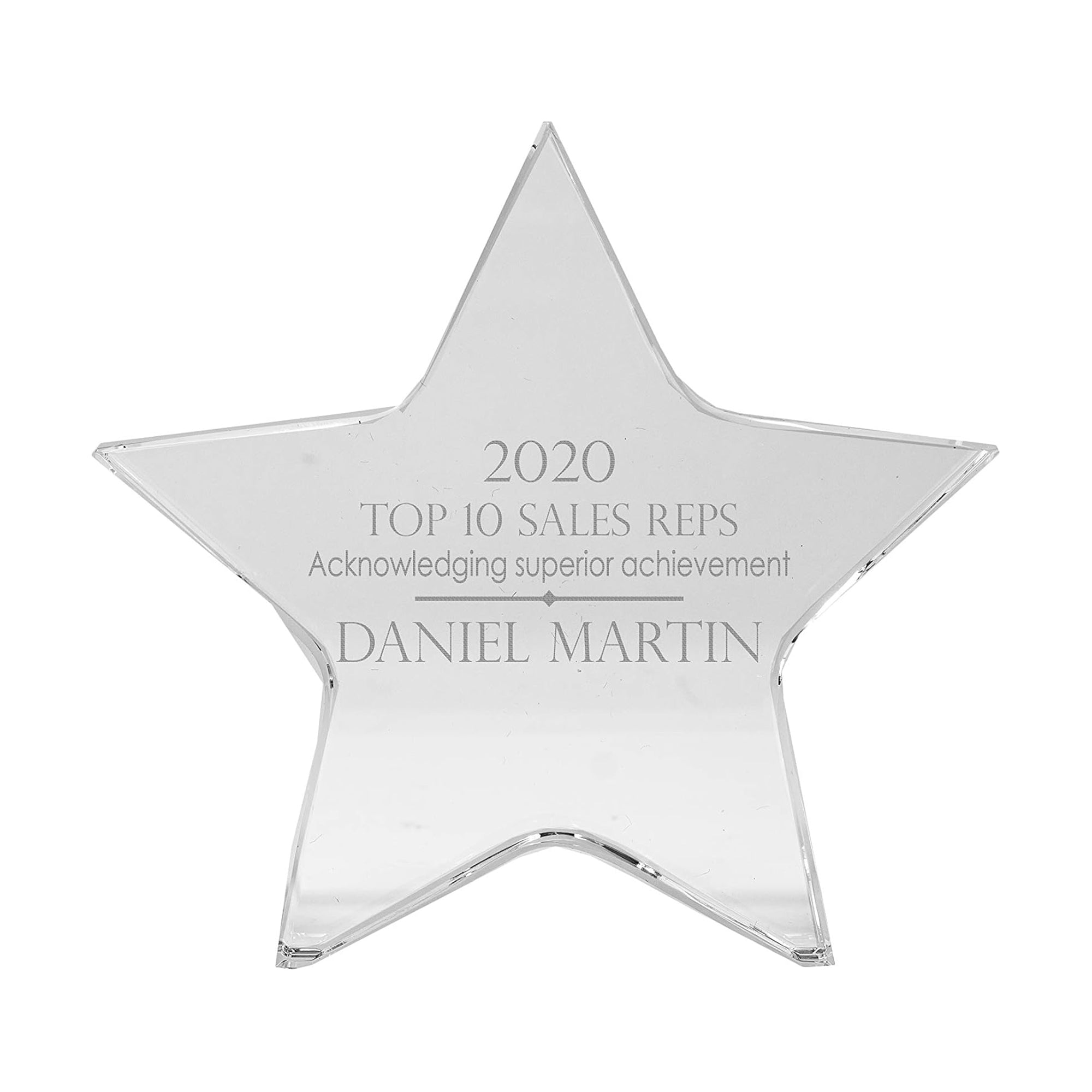 5" Crystal Star Award