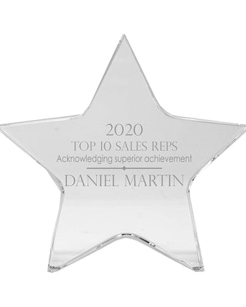 5" Crystal Star Award