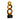13 1/2" Brown Twist Art Glass Award