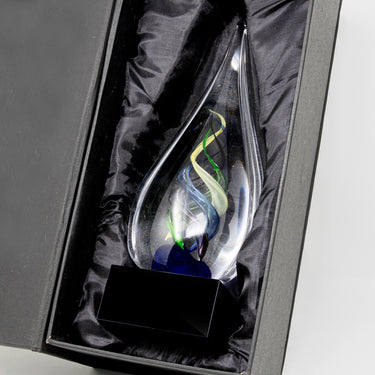 10" Infinity Twist Glass Art Glass Award