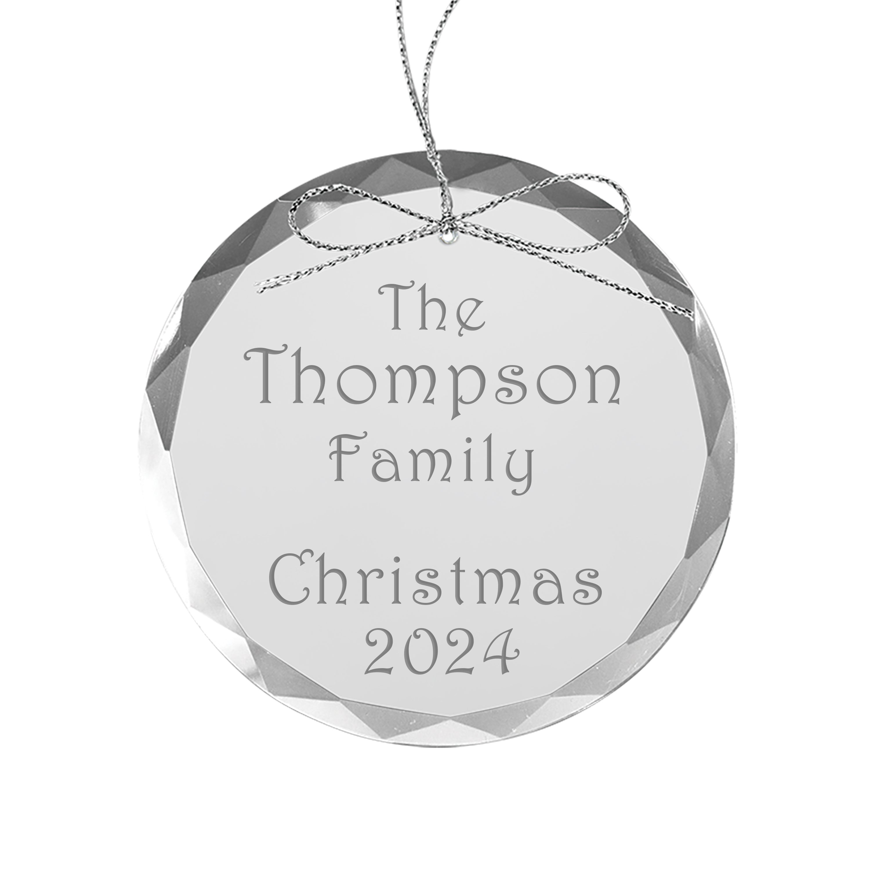 3 1/4" Round Glass Ornament