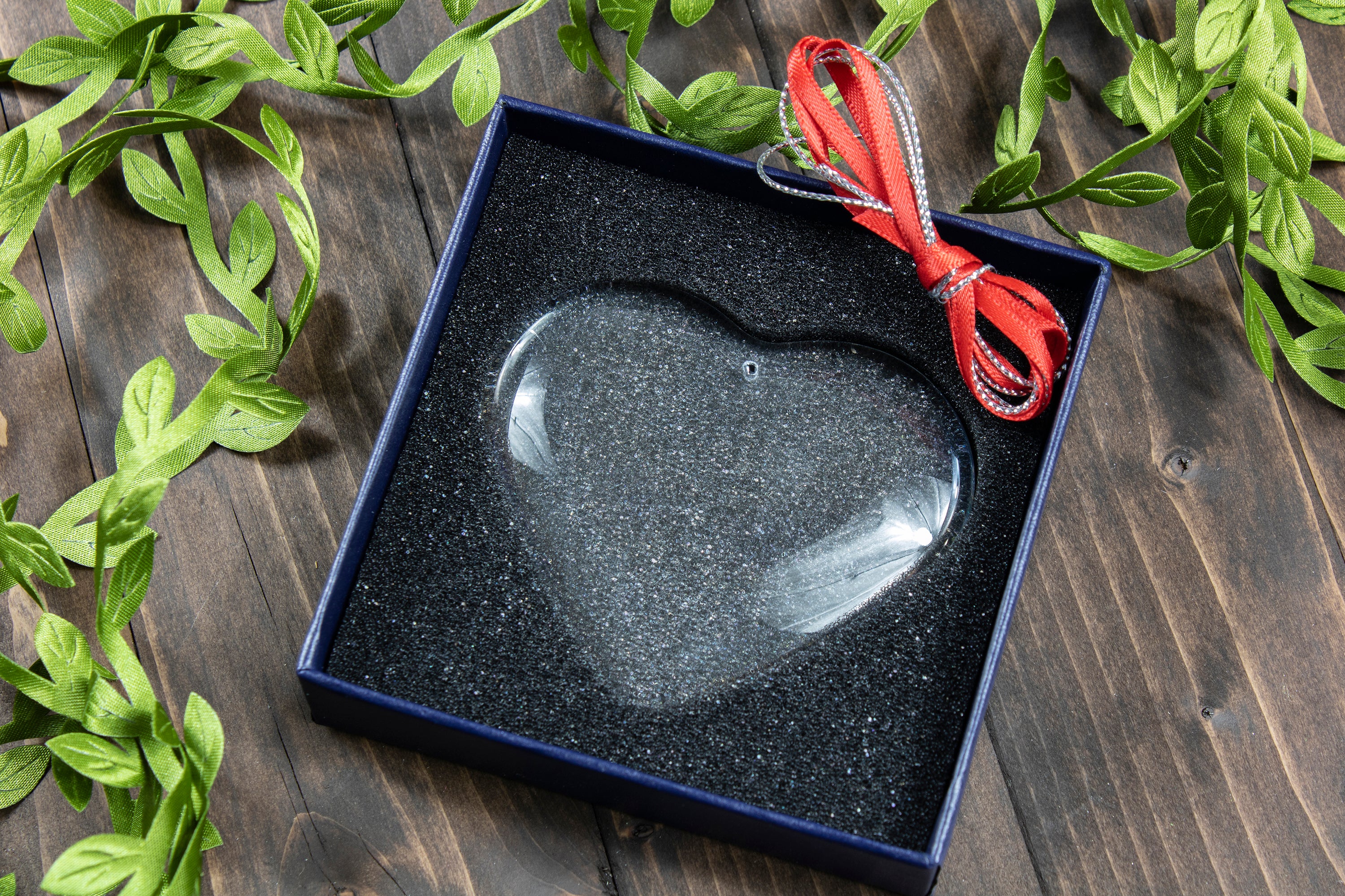 2 1/2" Crystal Heart Ornament