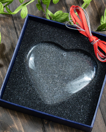 2 1/2" Crystal Heart Ornament