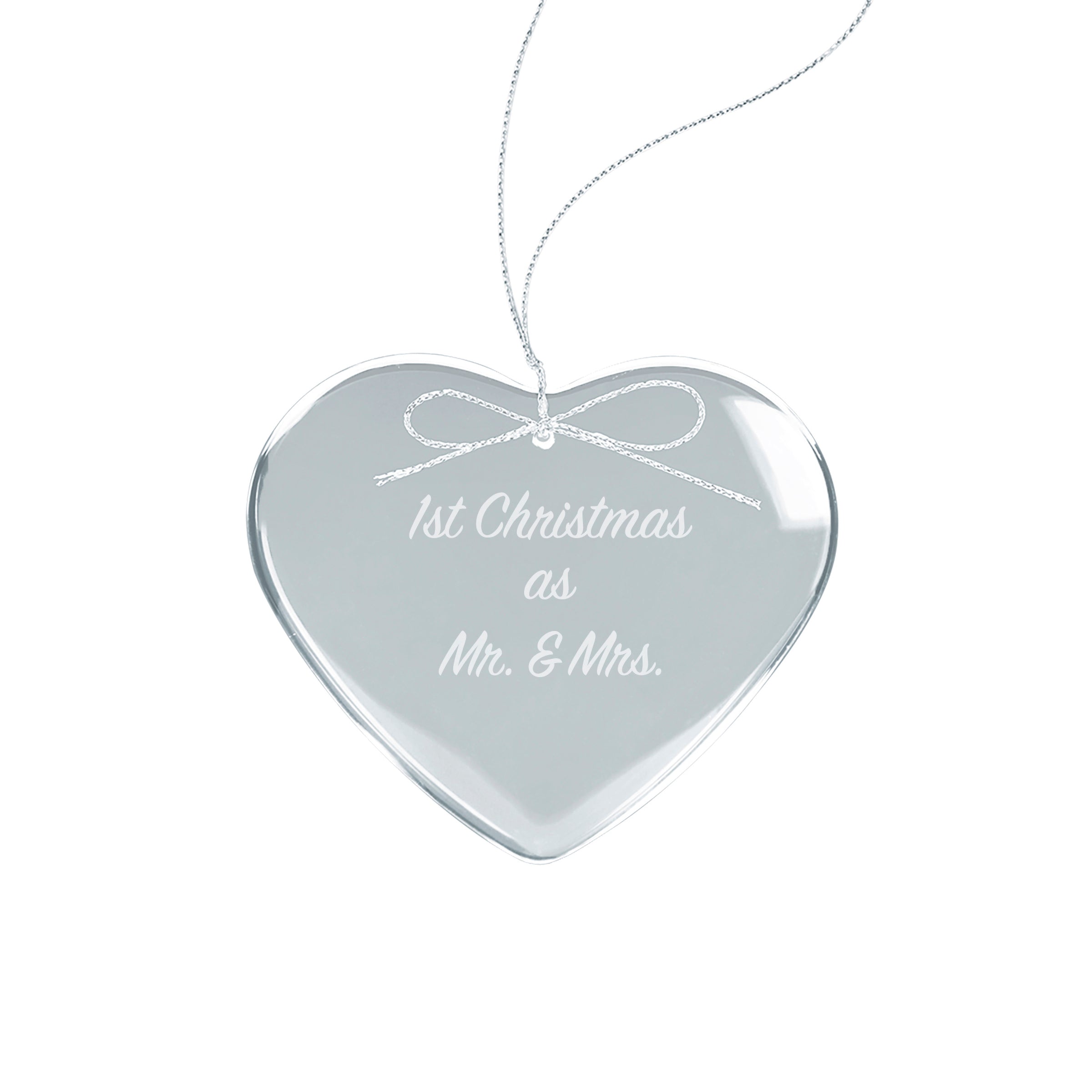 2 1/2" Crystal Heart Ornament