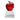 6" Red Crystal Apple on Clear Base Award