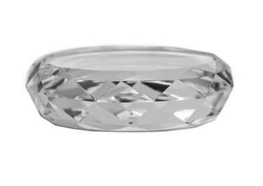 3" Clear Round Crystal Paperweight