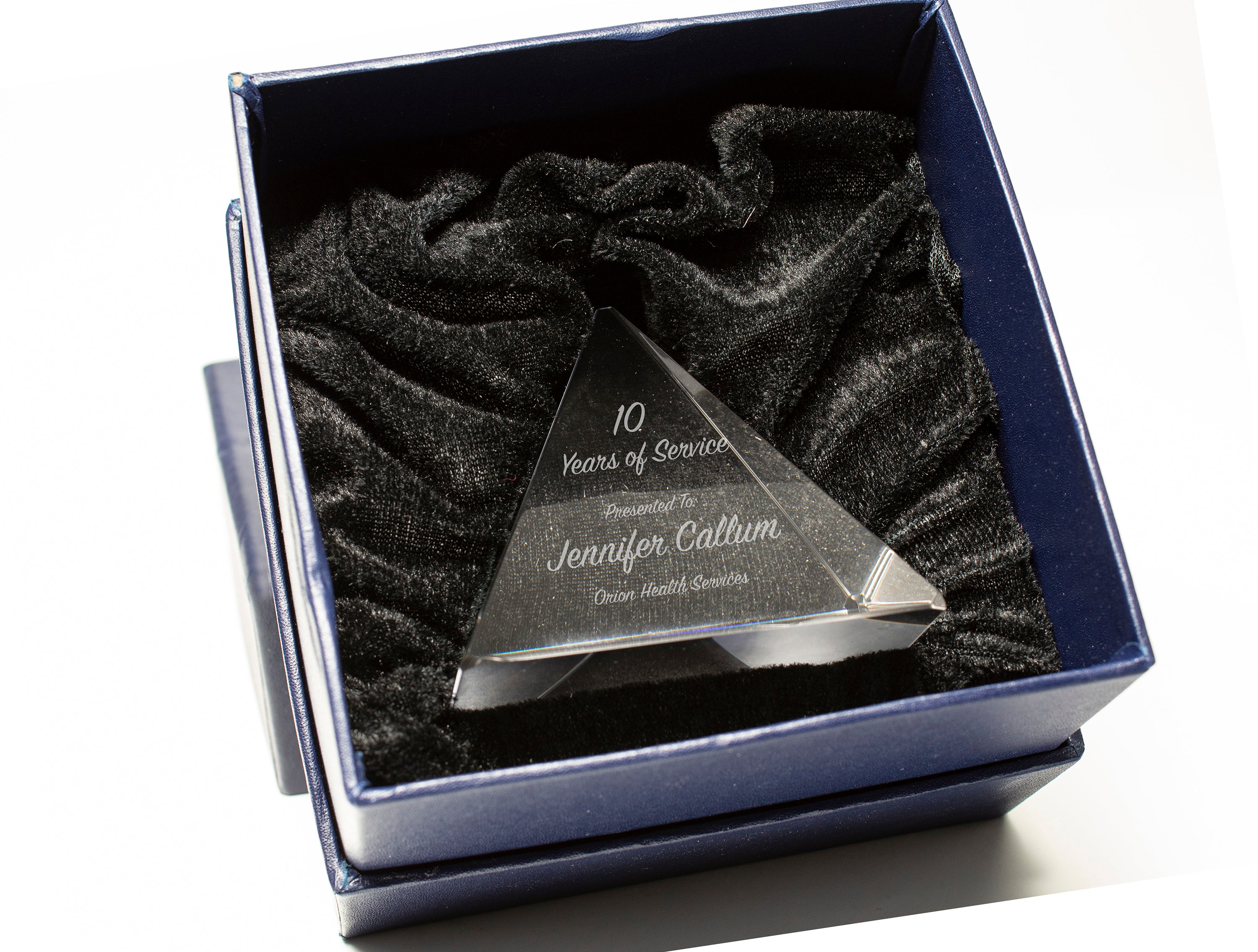 3" Crystal Pyramid Award