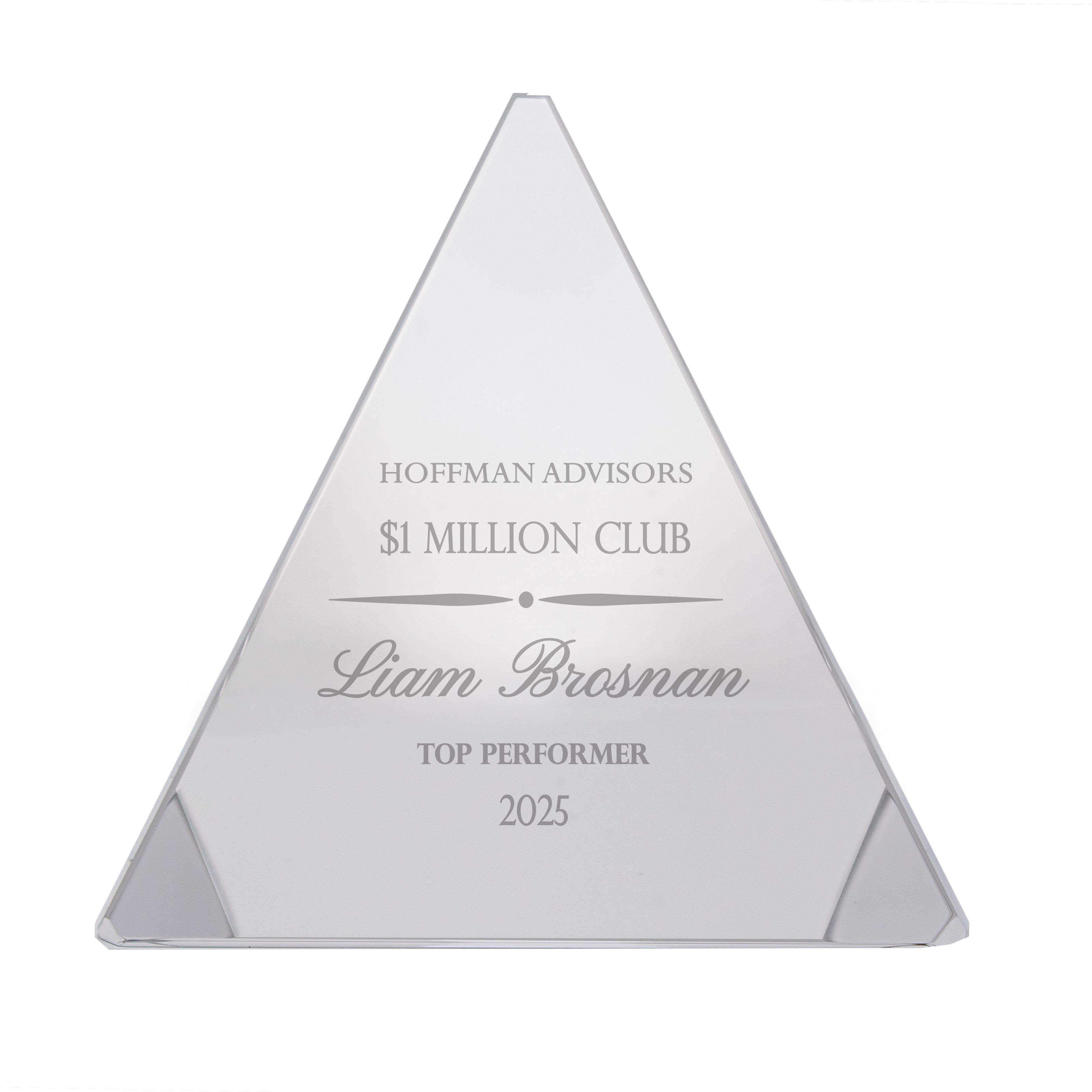 3" Crystal Pyramid Award