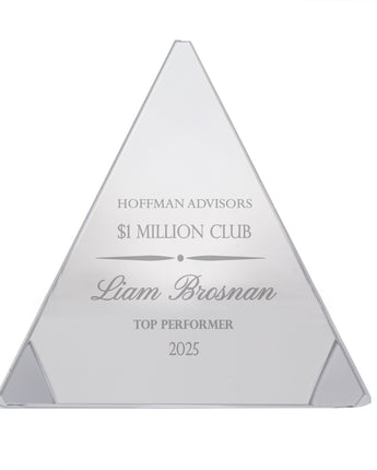 3" Crystal Pyramid Award