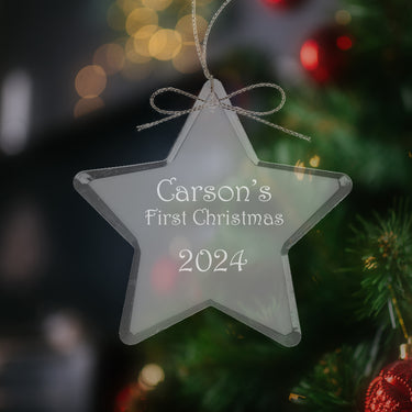 3" Crystal Star Ornament