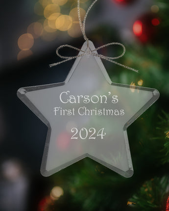 3" Crystal Star Ornament