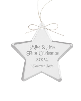 3" Crystal Star Ornament