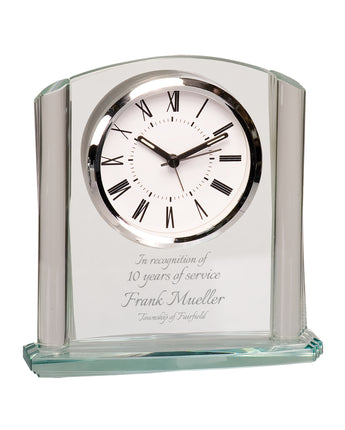 6 1/4" Arch Glass Clock