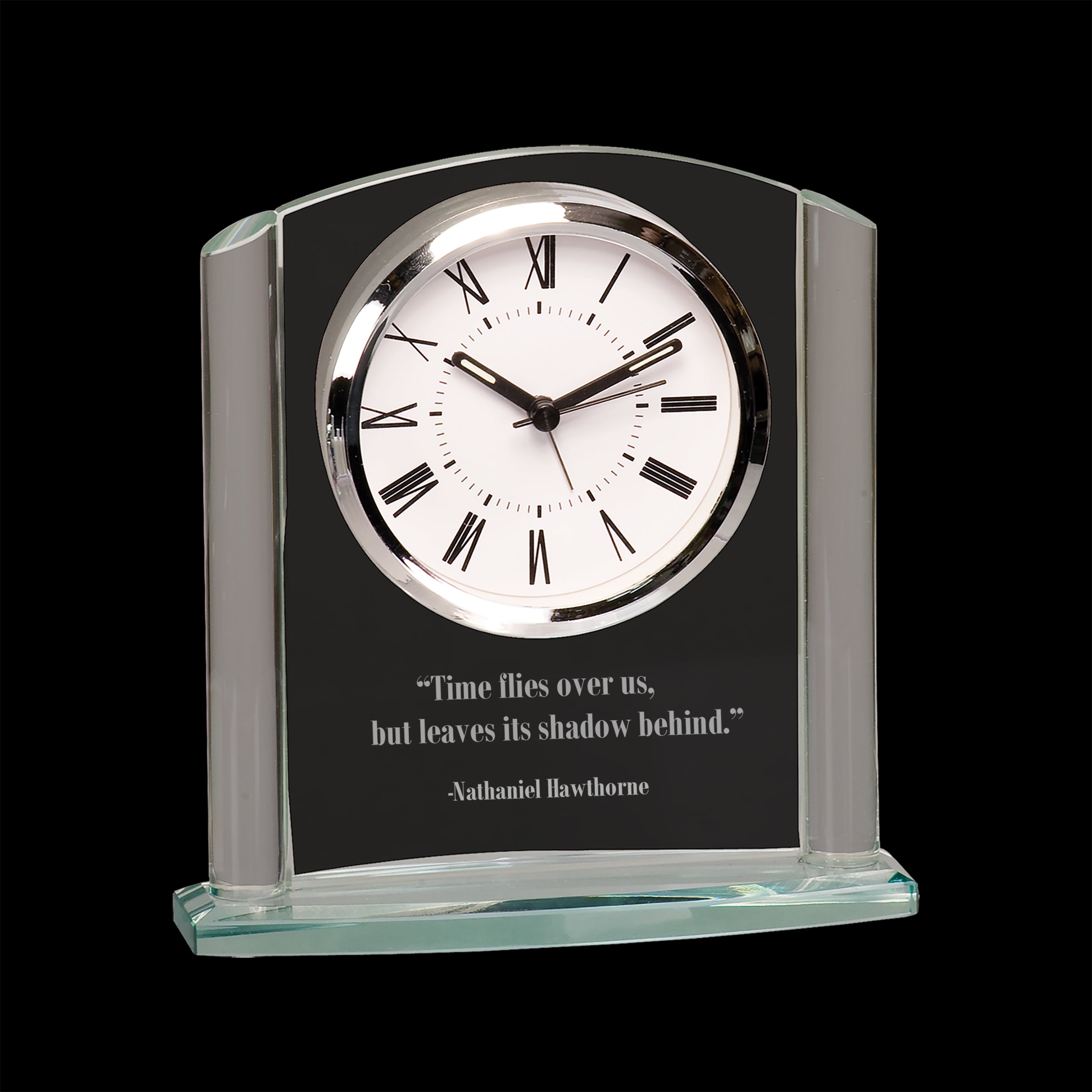 6 1/4" Arch Glass Clock