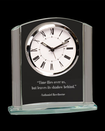 6 1/4" Arch Glass Clock