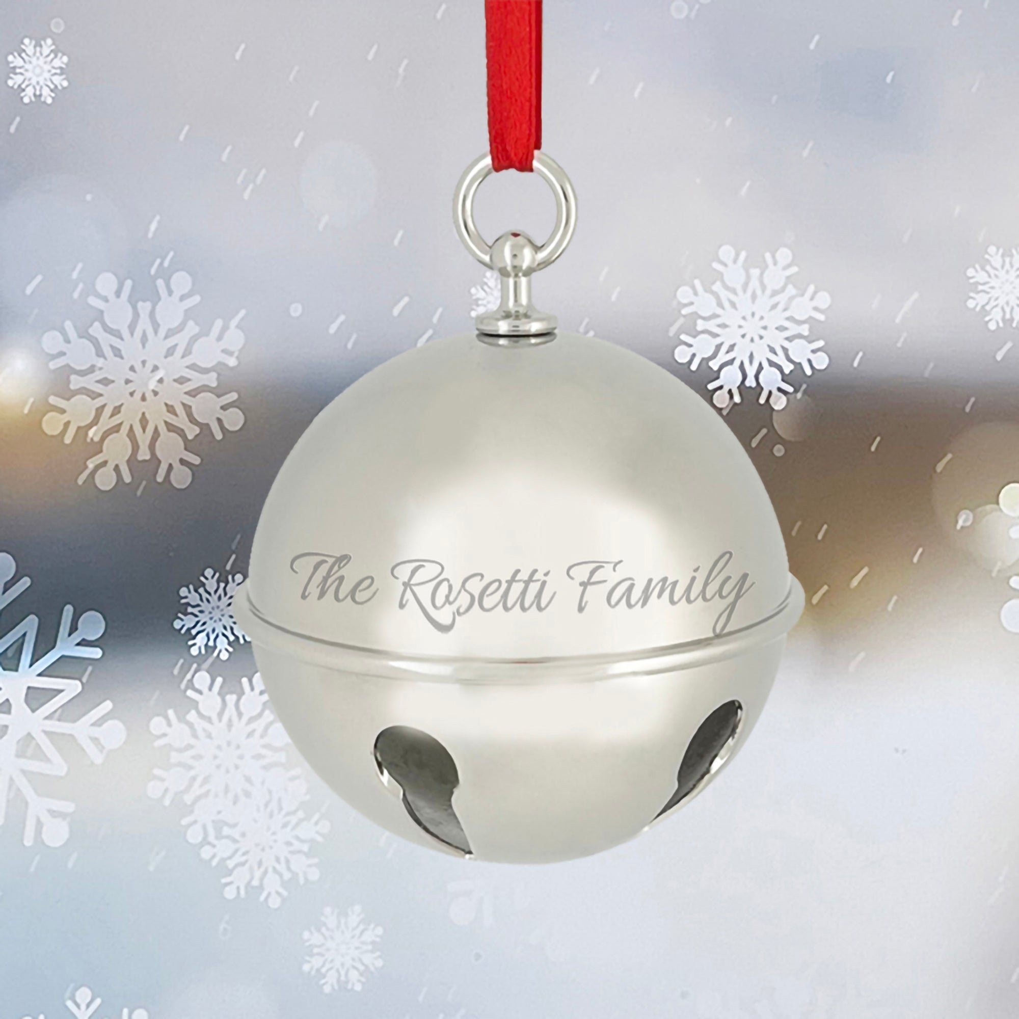 Ravanox Personalized Sleigh Bell Ornament