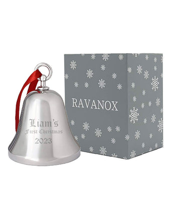 3.25" Silver Bell Ornament