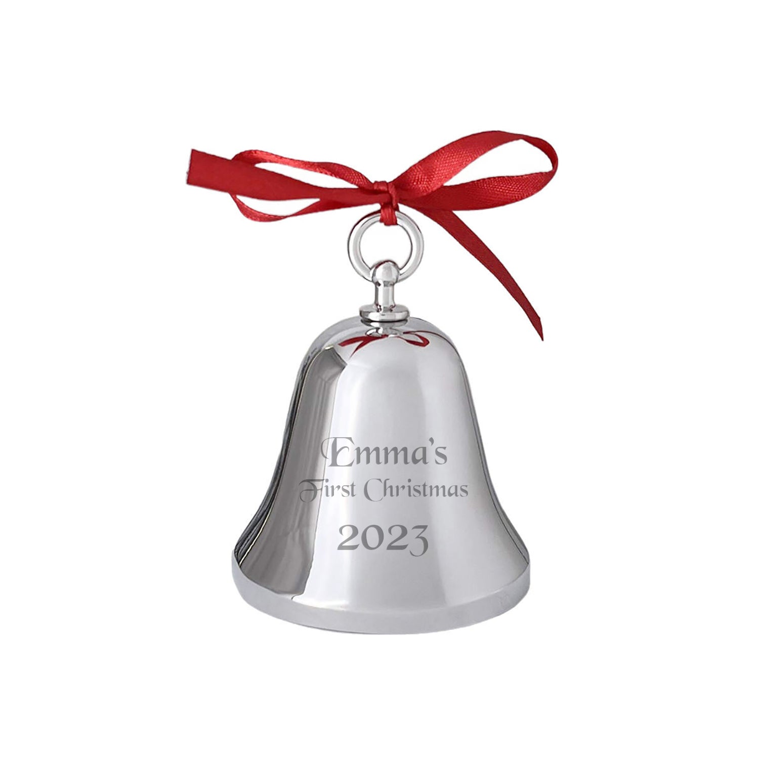 3.25" Silver Bell Ornament