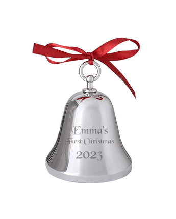 3.25" Silver Bell Ornament